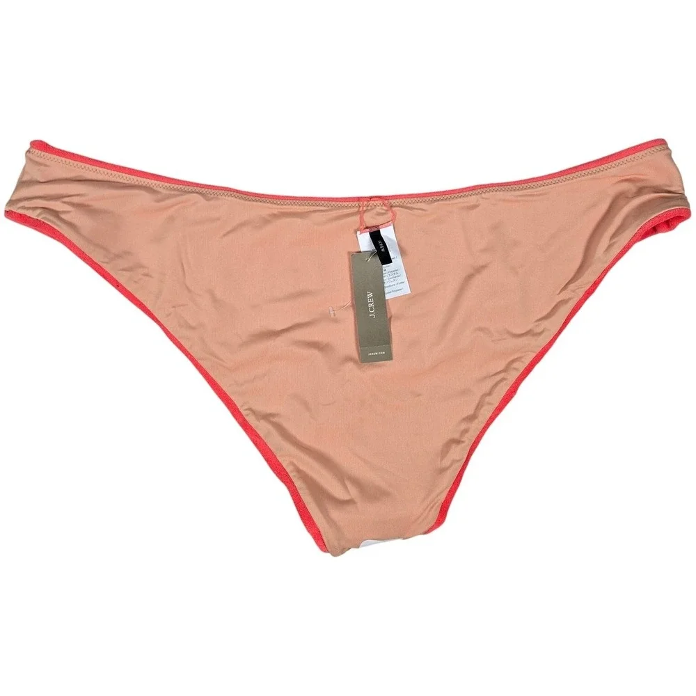 J. Crew Curved-waist‎ cheeky bikini bottom in terry 3X NWT